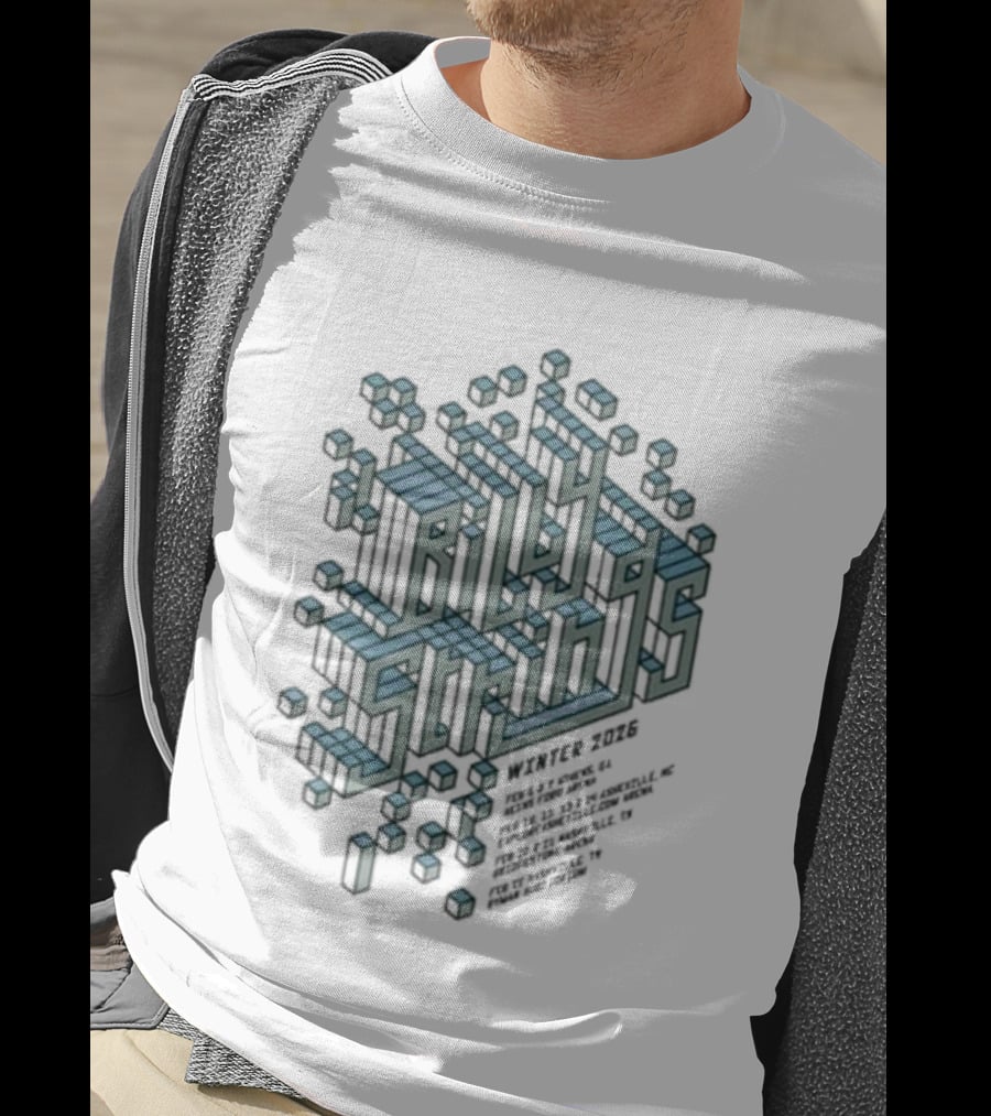 Billy Strings Winter 2026 Tour Cube Isometric Structure T-Shirt