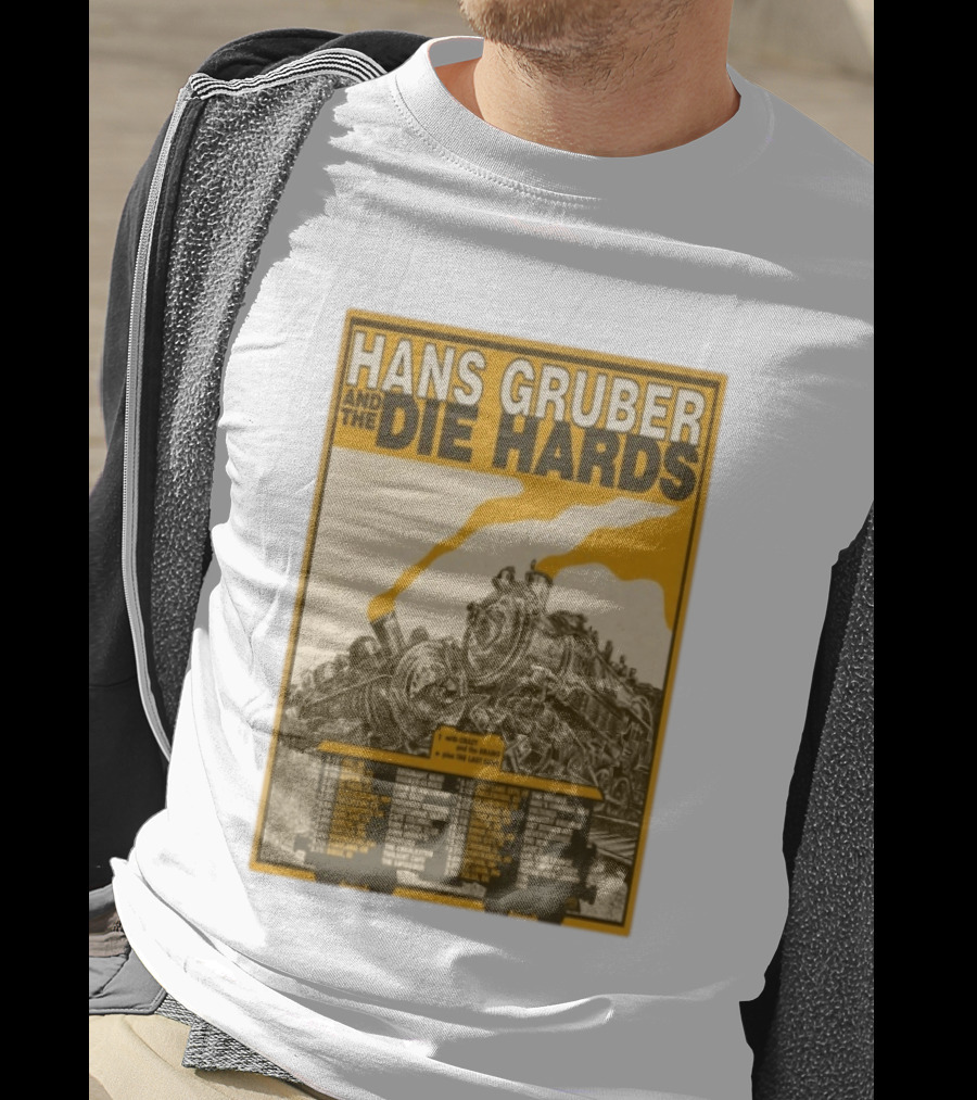Hans Gruber And The Die Hards Train Tour Dates West Coast Midwest 2026 T-Shirt