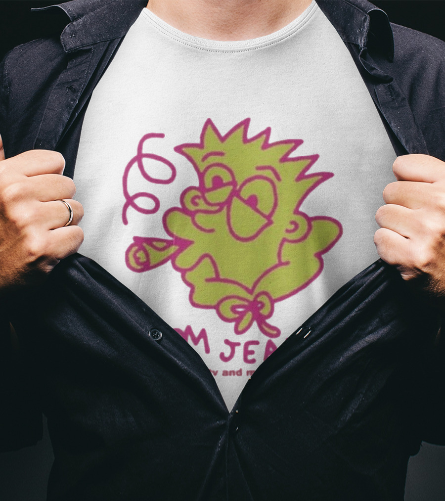 Mom Jeans Honeytv Smokin Bart 420 T-Shirt