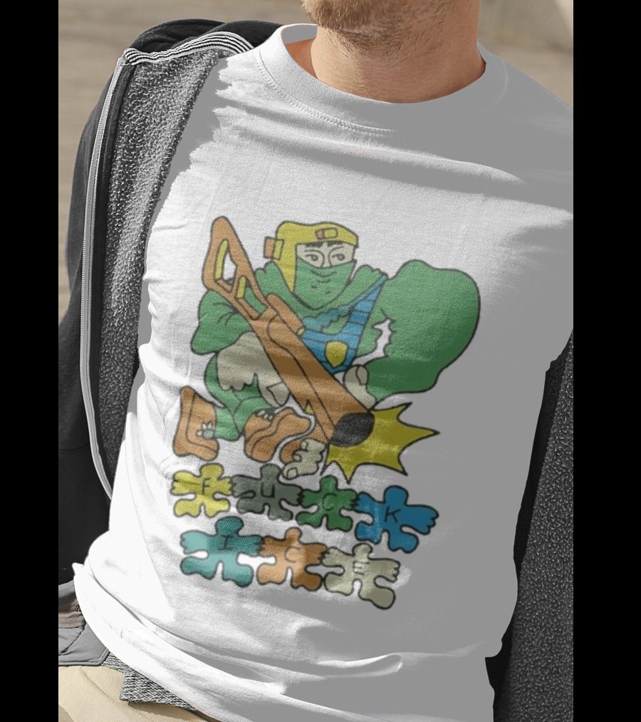 Honeytv Fuck Ice Retro Soldier Puzzle T-Shirt