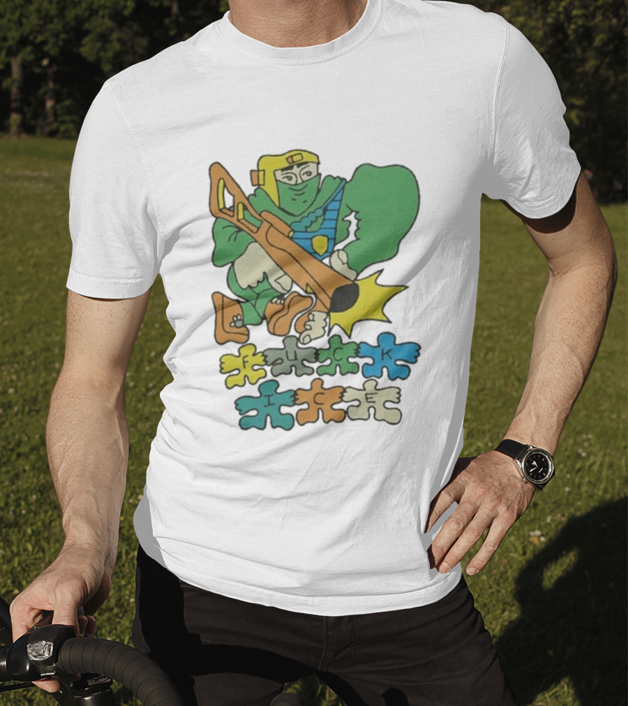 Honeytv Fuck Ice Retro Soldier Puzzle T-Shirt