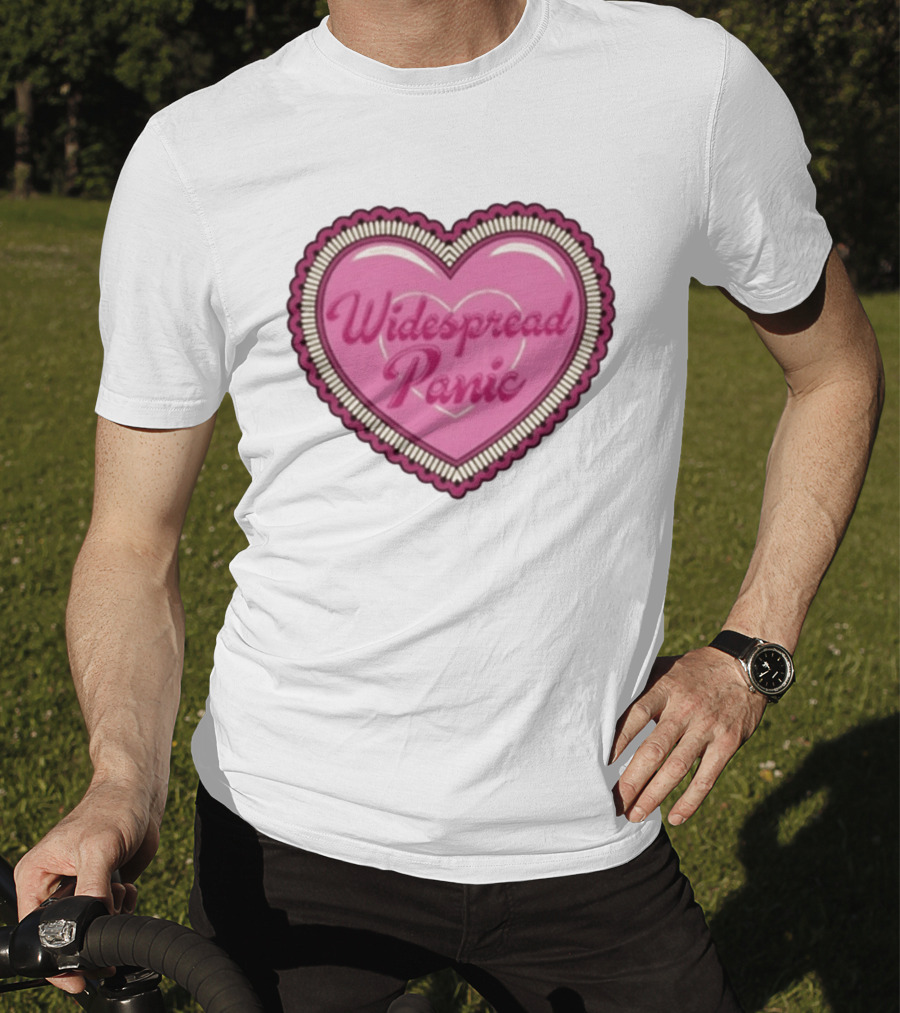 Widespread Panic Heart Pink Love T-Shirt