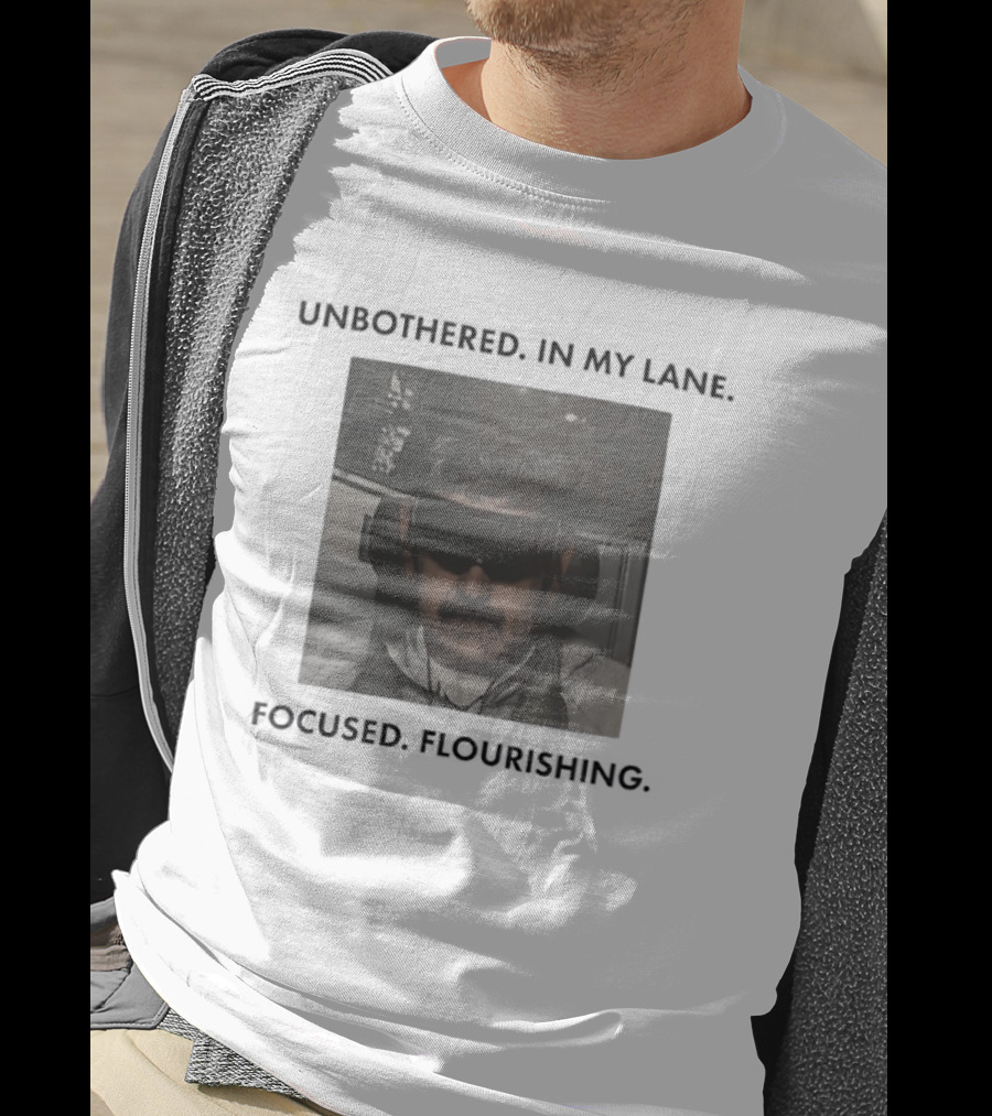 Nicolas Maduro Unbothered In My Lane Focused Flourishing T-Shirt