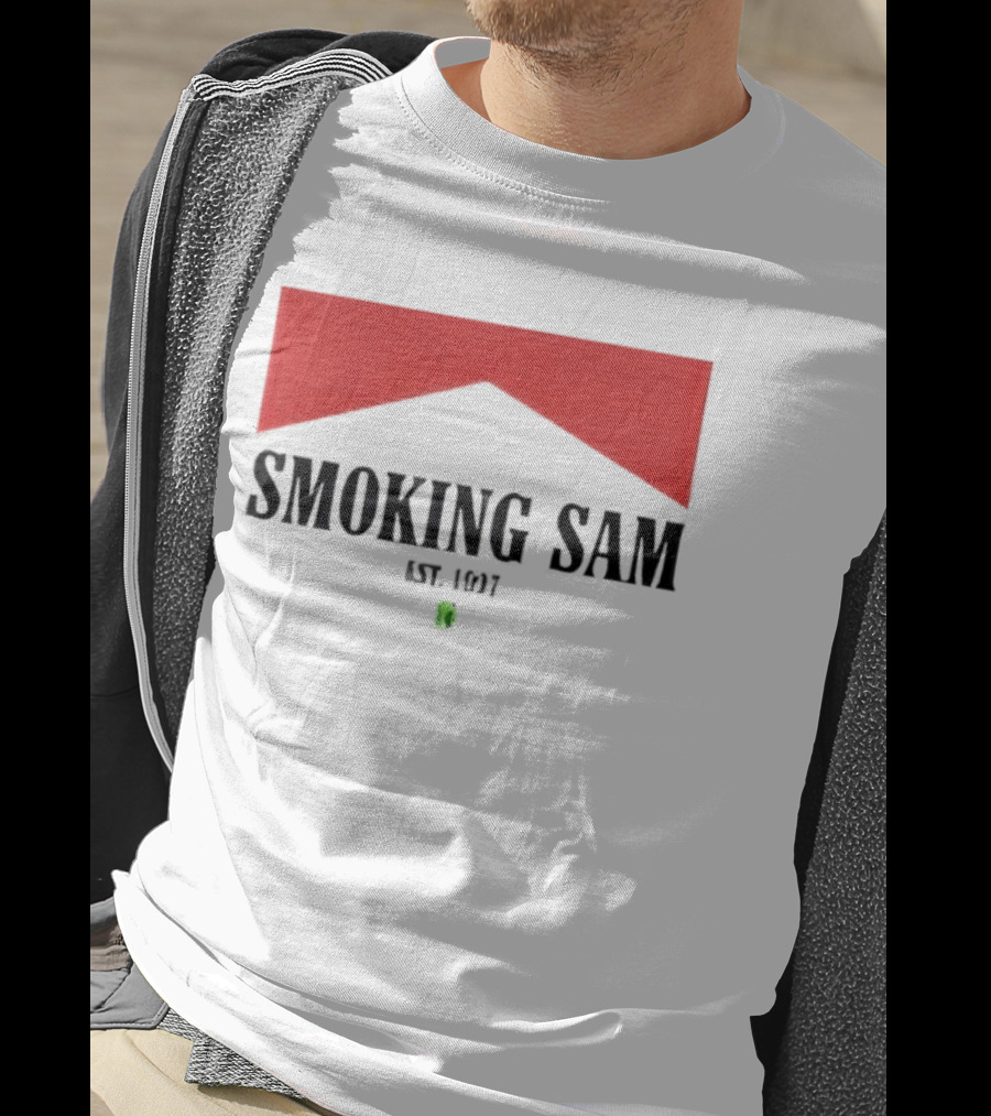 Smoking Sam Est 1997 Marlboro Man Seattle Football T-Shirt