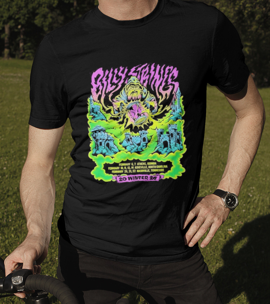 Billy Strings Winter Tour 2026 Psychedelic Castle T-Shirt