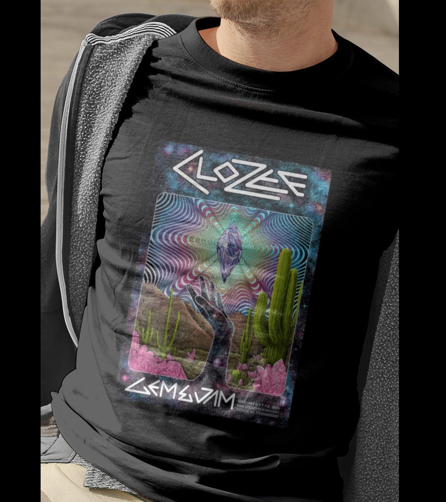 CloZee Gem And Jam Festival Tucson February 6 8 2026 Pima County Fairgrounds Cactus Crystal T-Shirt