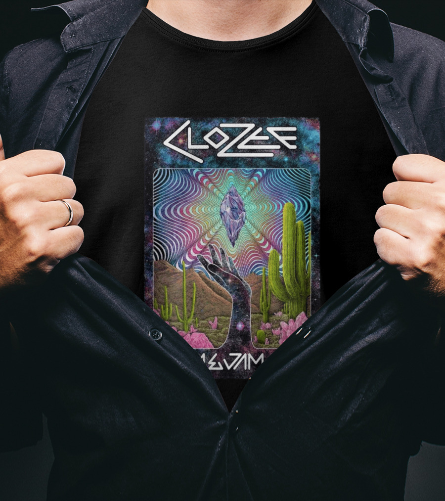 CloZee Gem And Jam Festival Tucson February 6 8 2026 Pima County Fairgrounds Cactus Crystal T-Shirt
