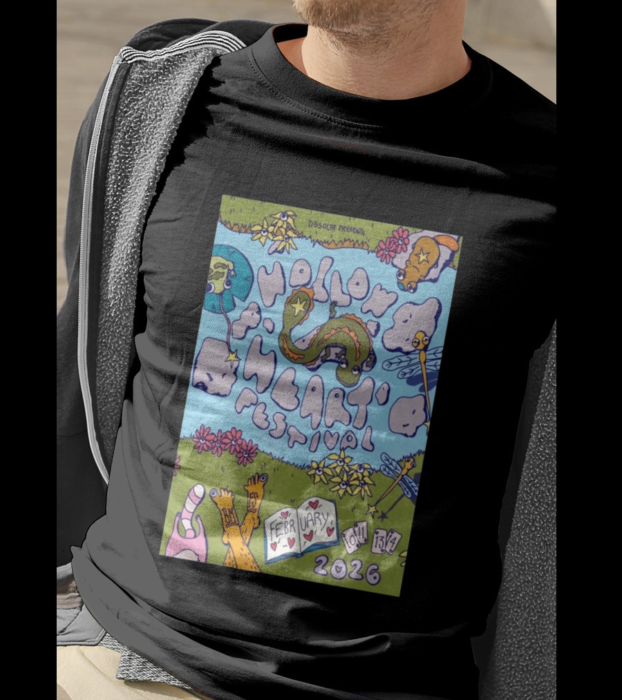 DSSOLVR Presents Hollow Heart Festival February 10 14 2026 T-Shirt