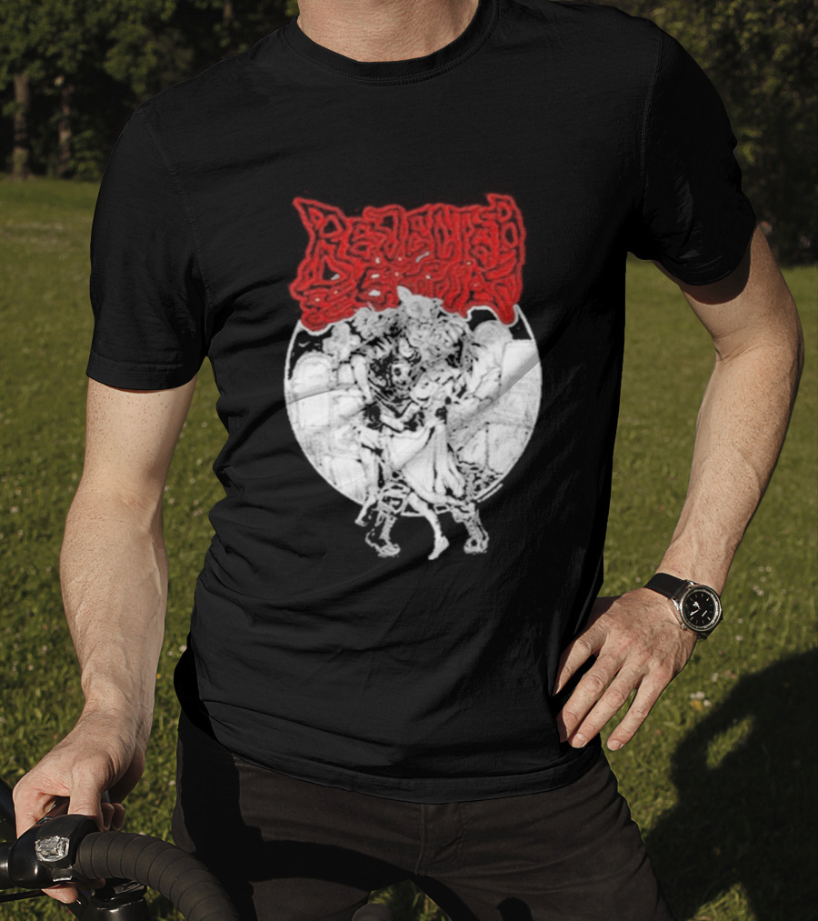 Lamb Mask Heart Motif Until Death Valentine's Symbolism T-Shirt