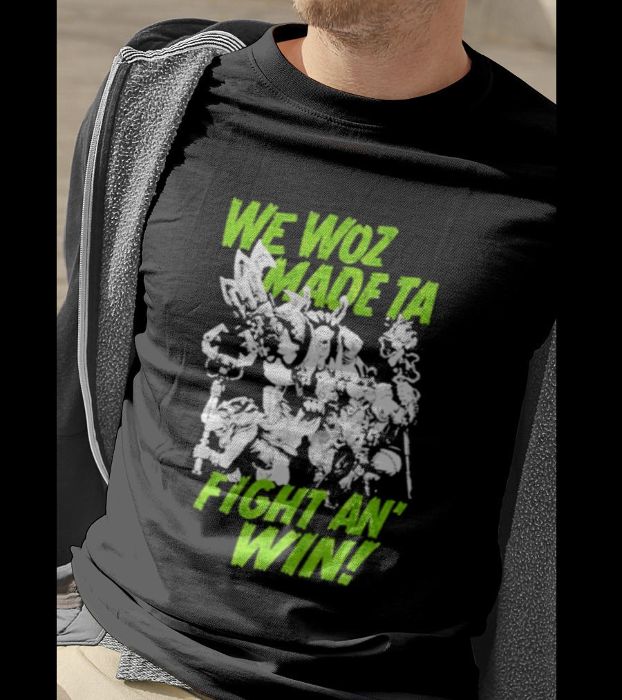 Warhammer 40000 We Woz Made Ta Fight An' Win Tyranids Faction T-Shirt
