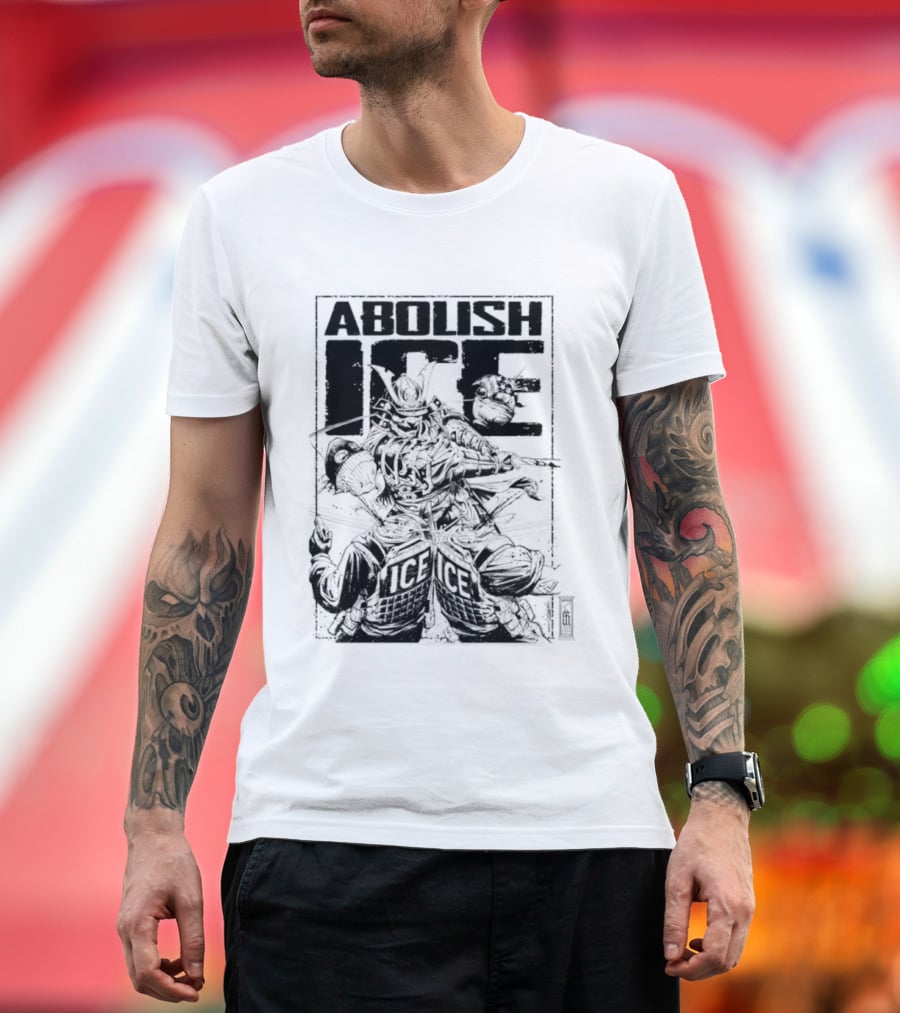 Abolish Ice Samurai Warrior Protest T-Shirt