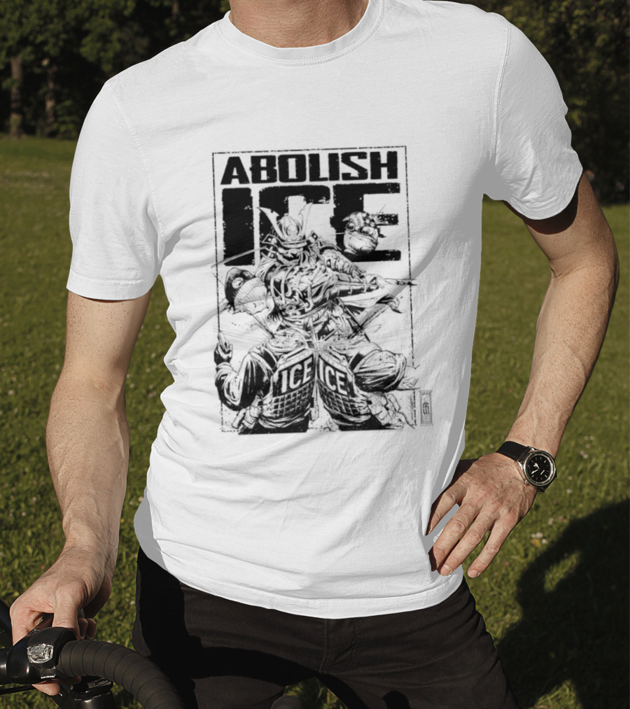 Abolish Ice Samurai Warrior Protest T-Shirt