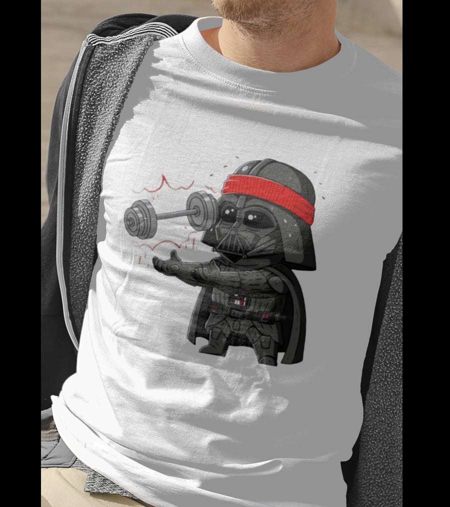 Force Lift Red Bandana Parody Villain Exercise Humor T-Shirt