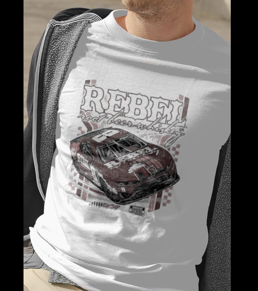 Kyle Busch Rebel Root Whiskey Richard Childress Racing Car T-Shirt