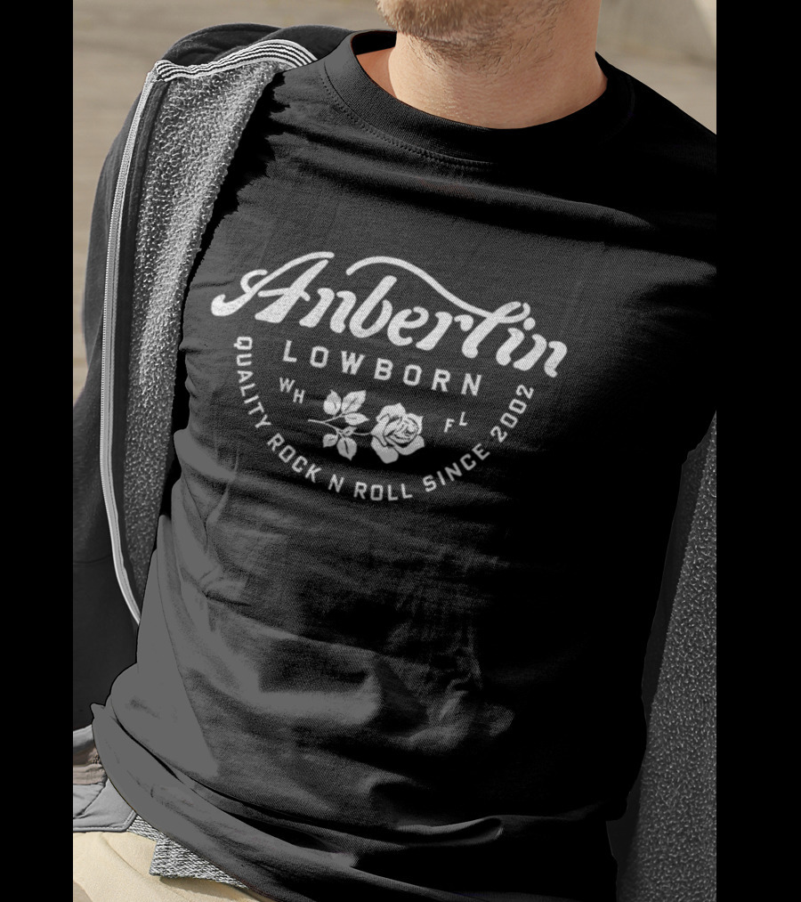 Anberlin Lowborn Quality Rock N Roll WH FL Since 2002 T-Shirt
