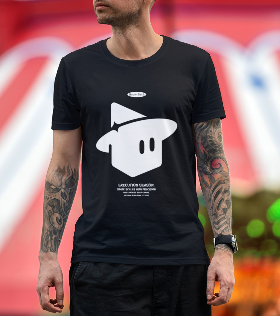 Execution Season Magic Block State Scales With Precision T-Shirt