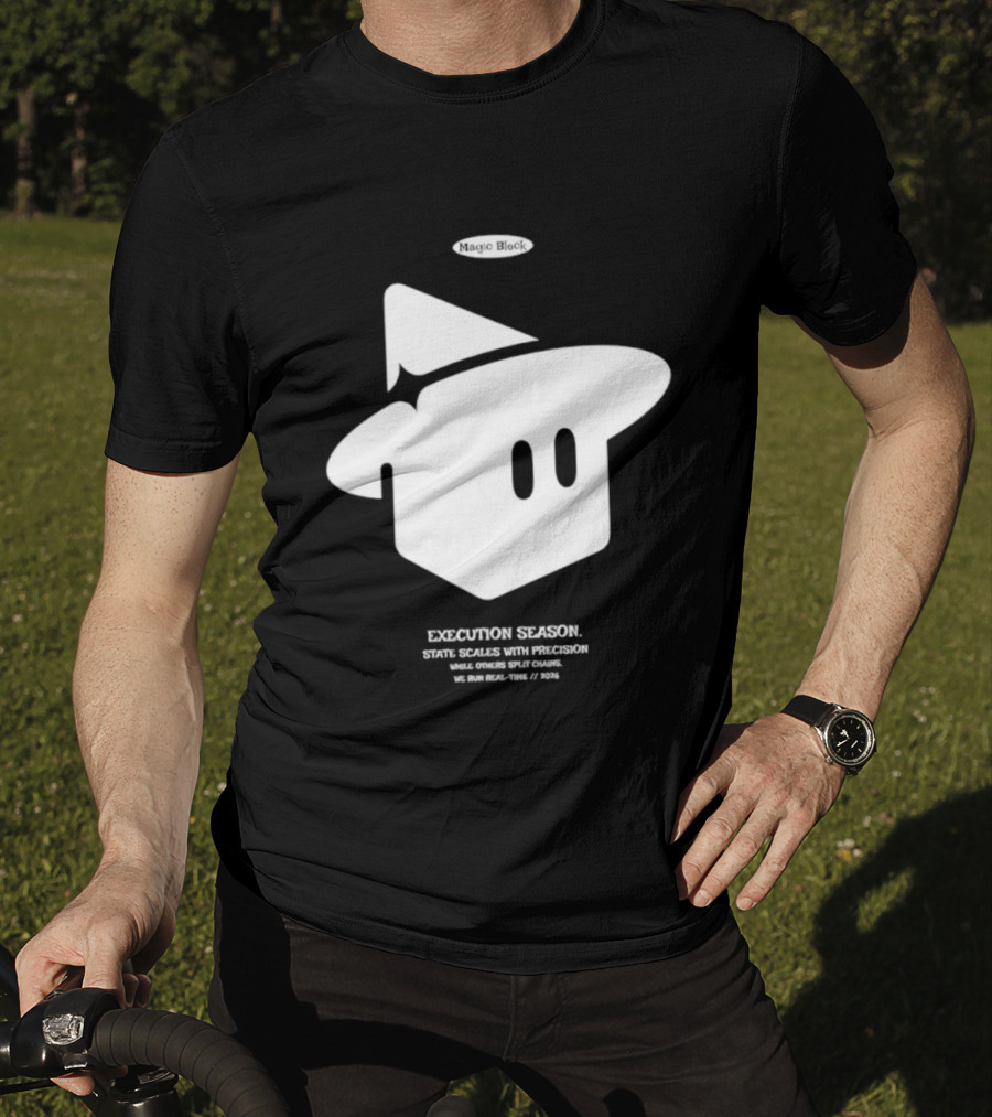 Execution Season Magic Block State Scales With Precision T-Shirt