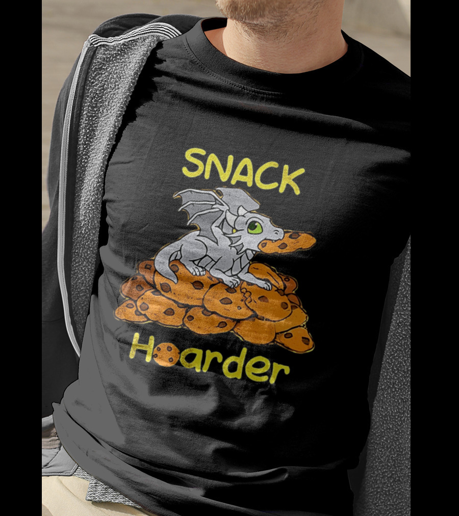 Snack Hoarder Dragon With Cookies T-Shirt