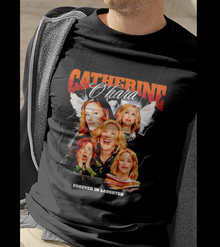 Catherine O'Hara Forever In Laughter Wings Collage T-Shirt