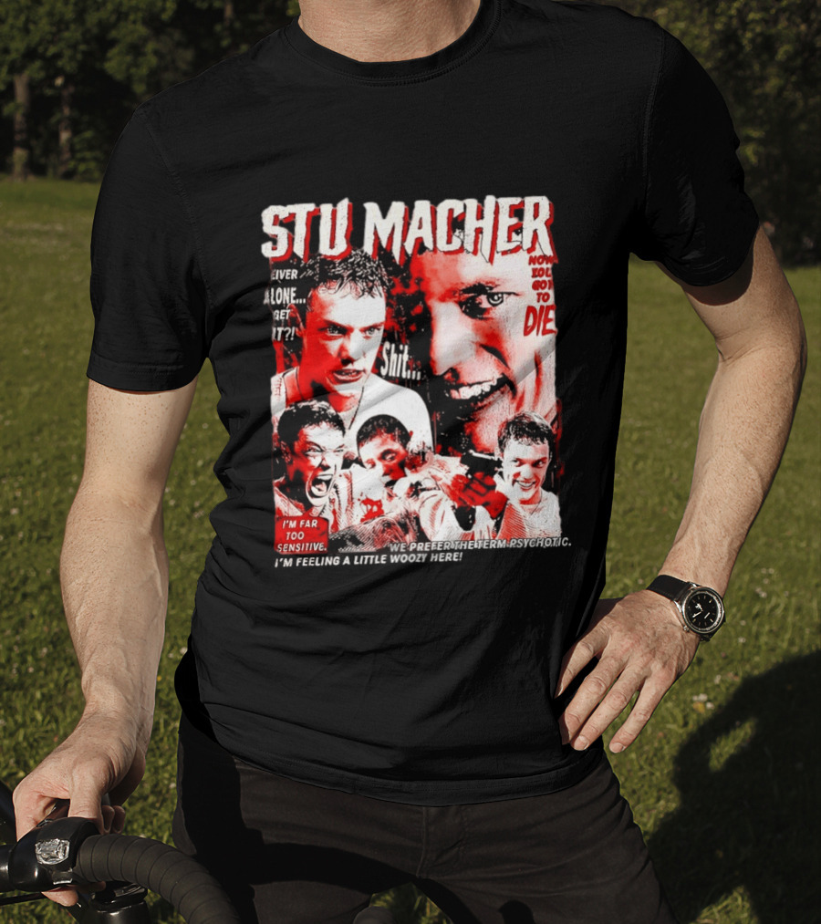 Stu Macher Scream Movie Liver Alone Get It Iconic Horror T-Shirt