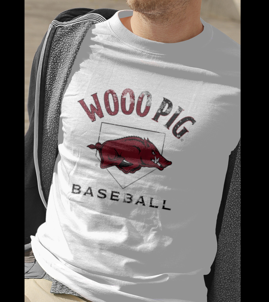 Arkansas Razorbacks Baseball Wooo Pig Motivation T-Shirt