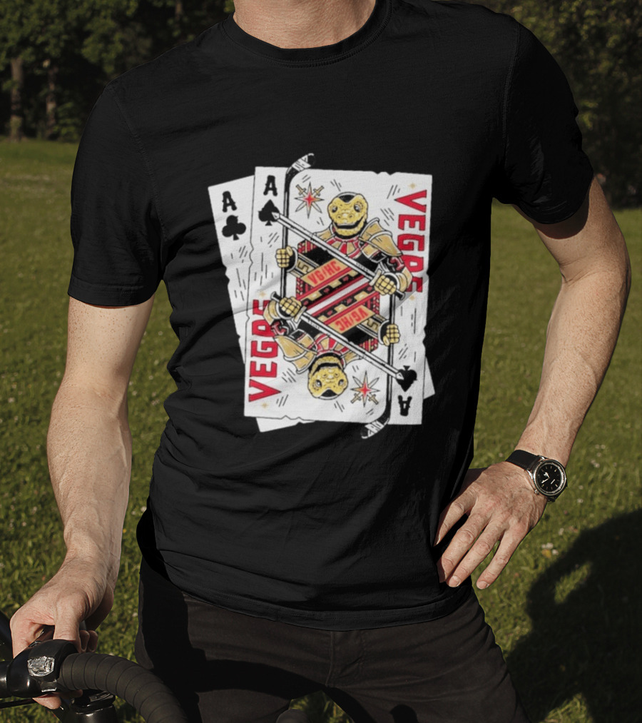 Vegas Golden Knights Chance Ace Playing Cards T-Shirt