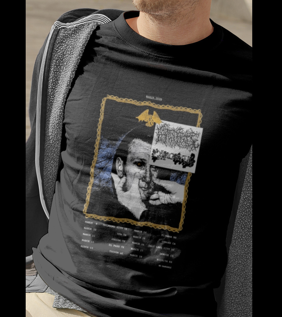 Primitive Rage Tour March 2026 Cold World Sacred Cowboys Woodchuck Hattiesburg Mississippi T-Shirt