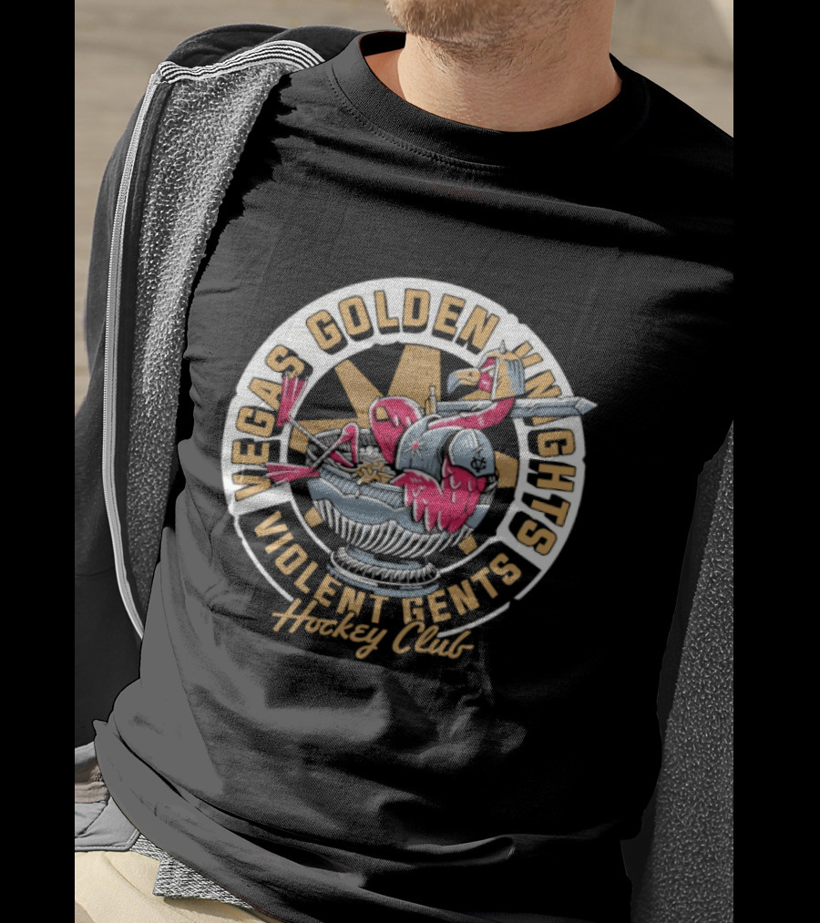 Vegas Golden Knights Violent Gents Flamingo Knight Hockey Club T-Shirt