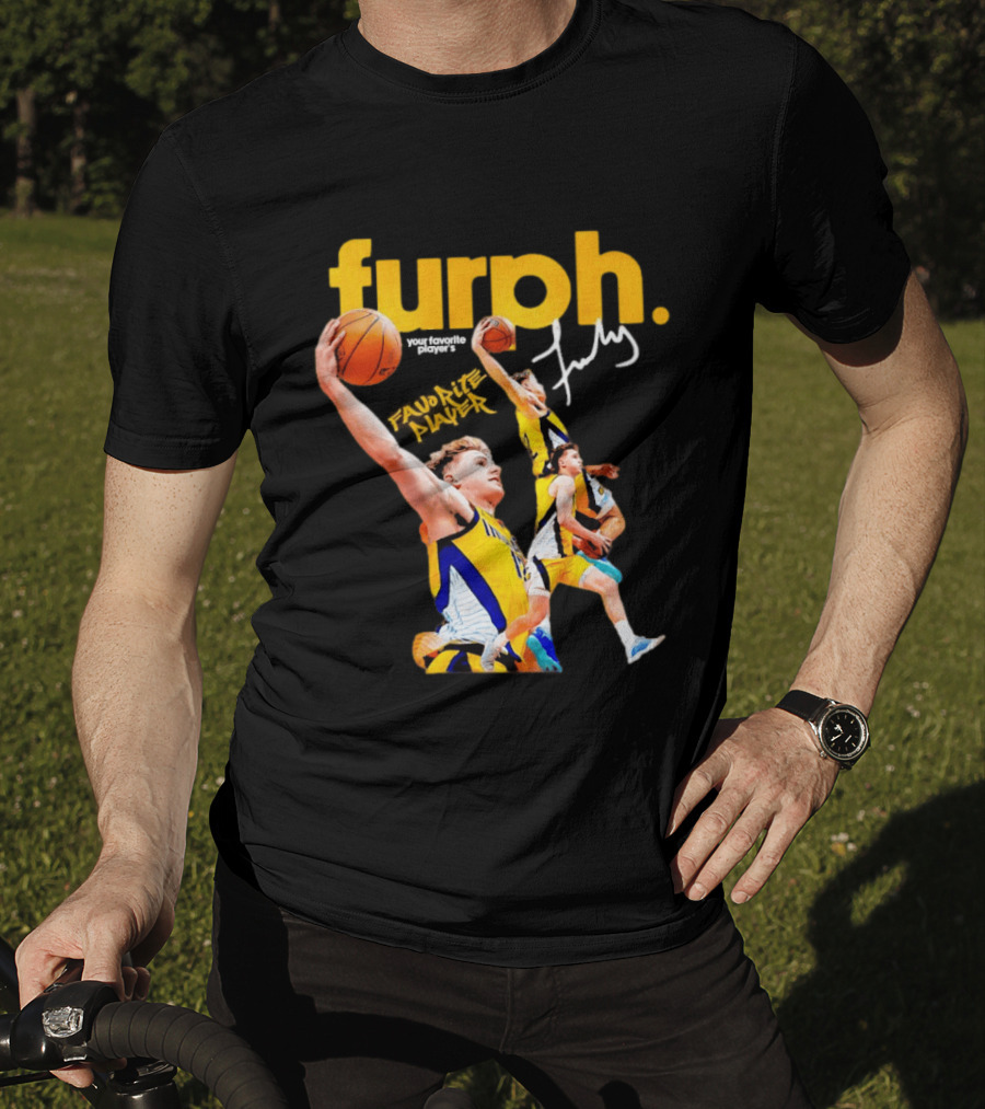 Furphy Indiana Pacers Basketball Player Jump Shot Action T-Shirt