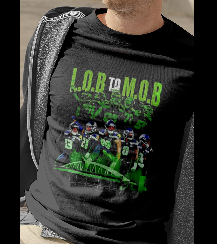 LOB To MOB Seattle Seahawks Players Bridge T-Shirt