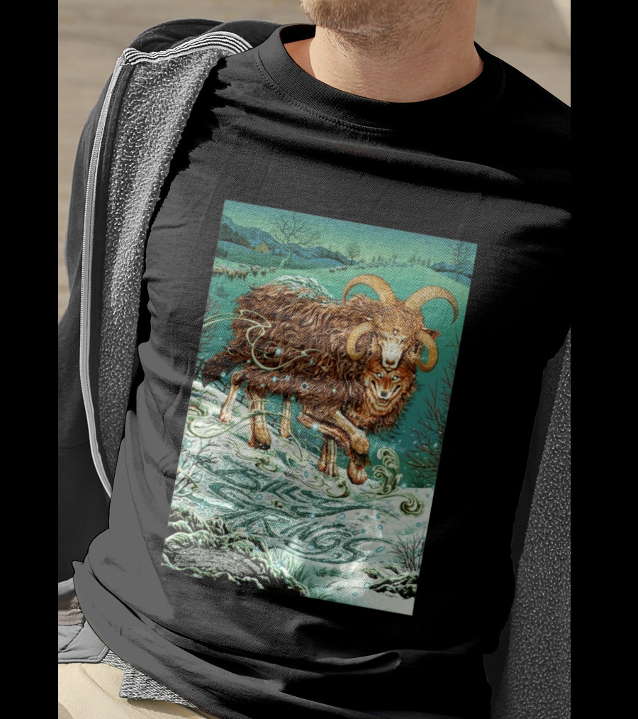 Billy Strings Asheville NC Event Feb 10 14 2026 Wolf Ram T-Shirt