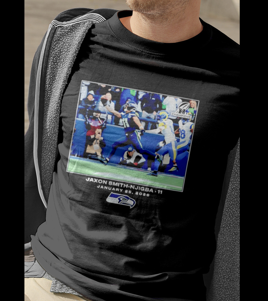 Seattle Seahawks Jaxon Smith Njigba 11 January 25 2026 Game Day Highlight Champions T-Shirt