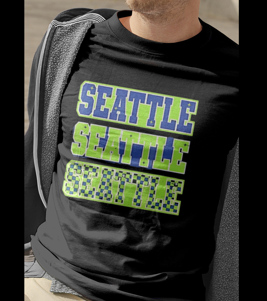 Seattle Seahawks Neon Green Seattle Seattle T-Shirt