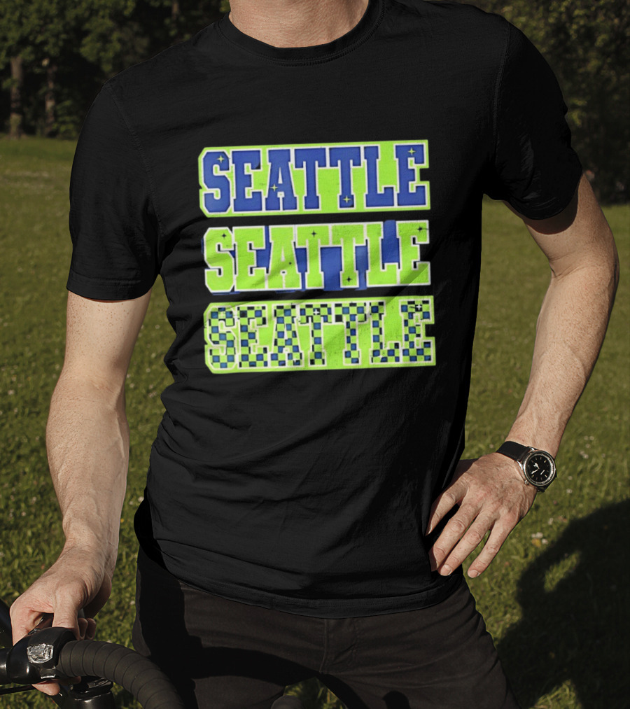 Seattle Seahawks Neon Green Seattle Seattle T-Shirt