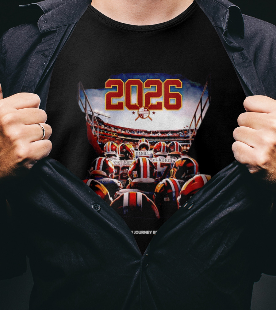 Washington Commanders 2026 Stadium Team Journey T-Shirt
