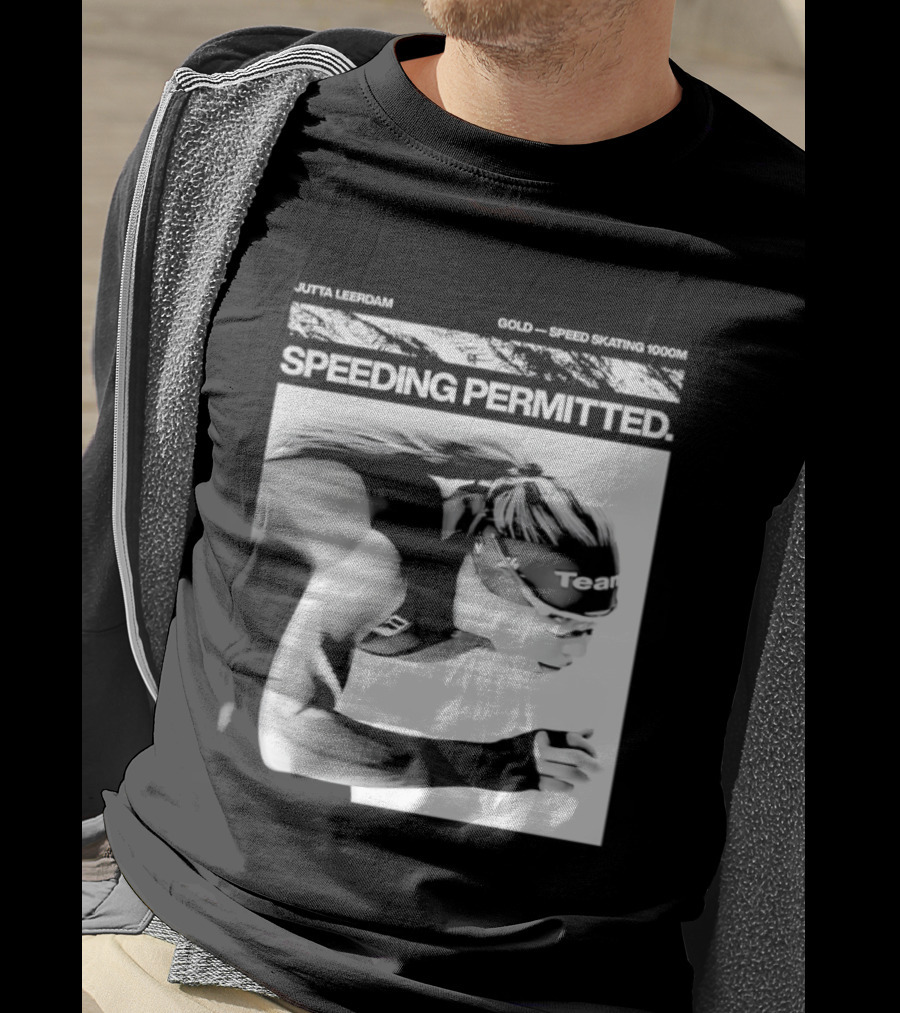 Jutta Leerdam Nike Speeding Permitted Gold Medal 1000m Olympic Speed Skating T-Shirt