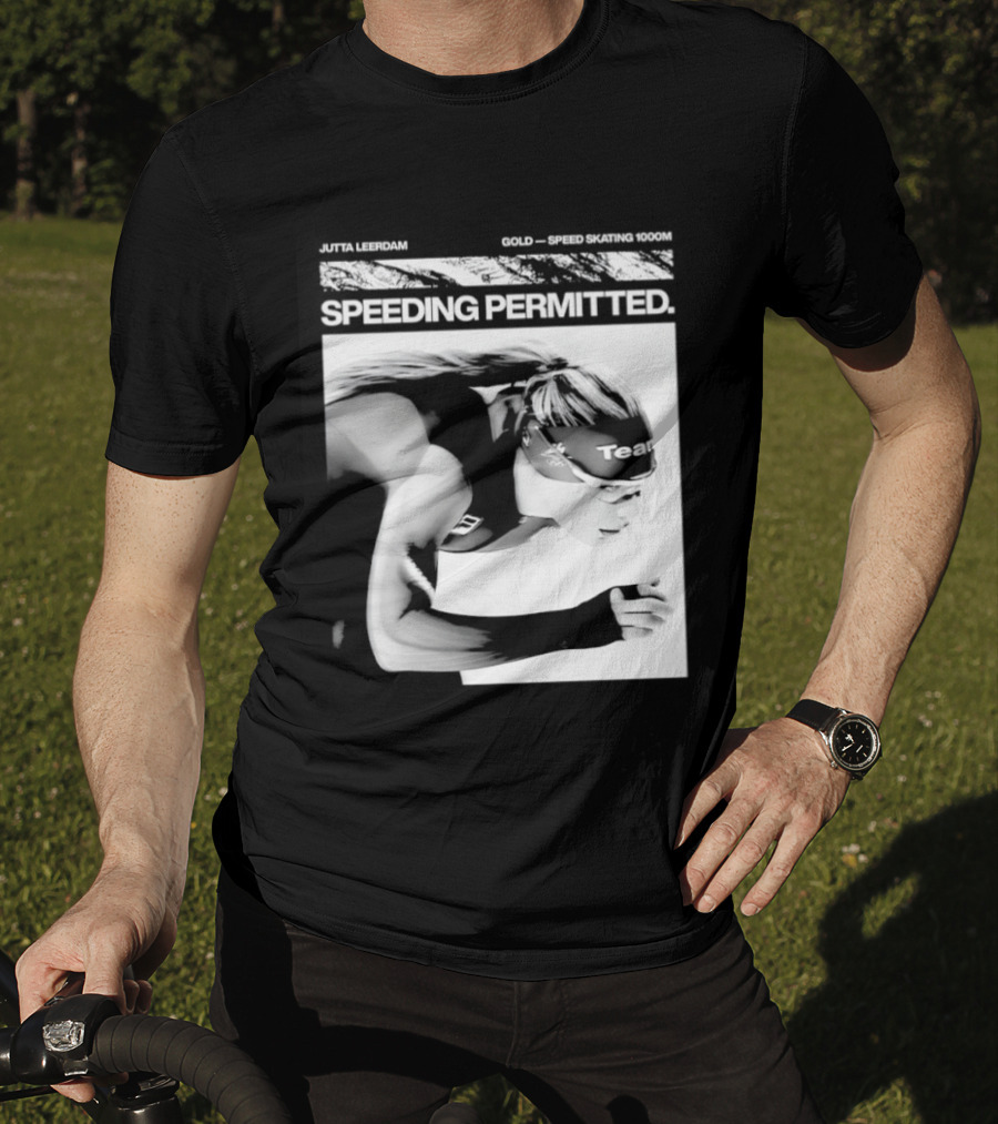 Jutta Leerdam Nike Speeding Permitted Gold Medal 1000m Olympic Speed Skating T-Shirt