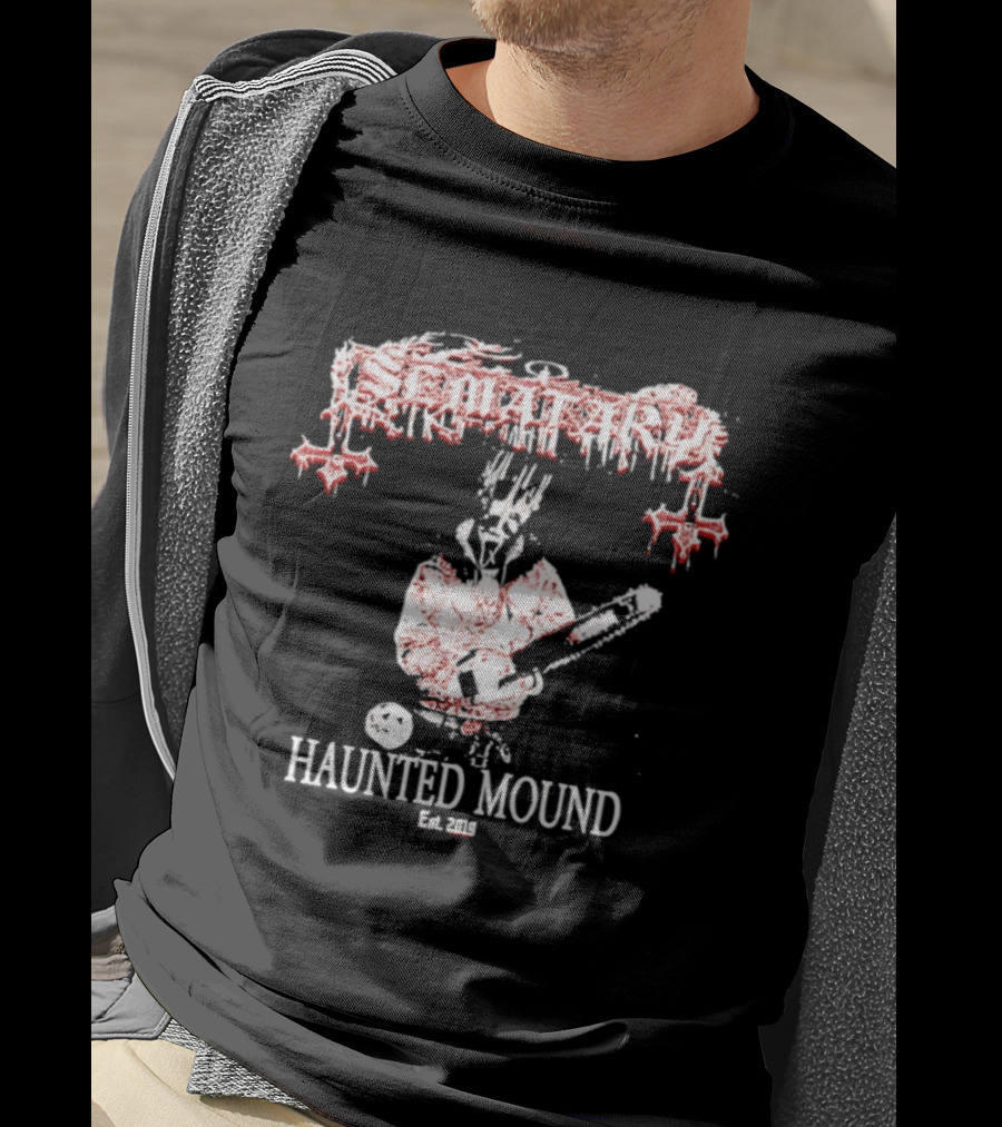 Sematary Haunted Mound Est 2019 Red Gothic Cryptic Aesthetic T-Shirt