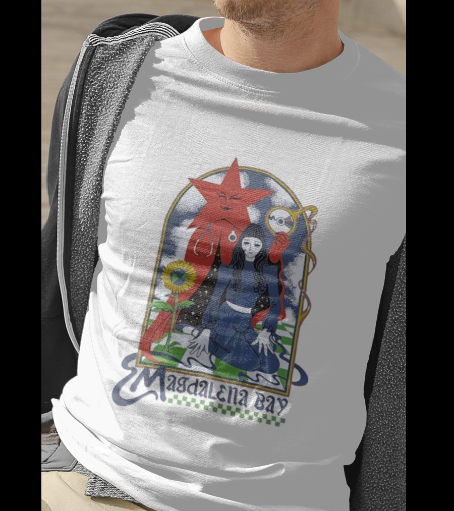 Magdalena Bay Band Psychedelic Star And Sunflower Surreal T-Shirt