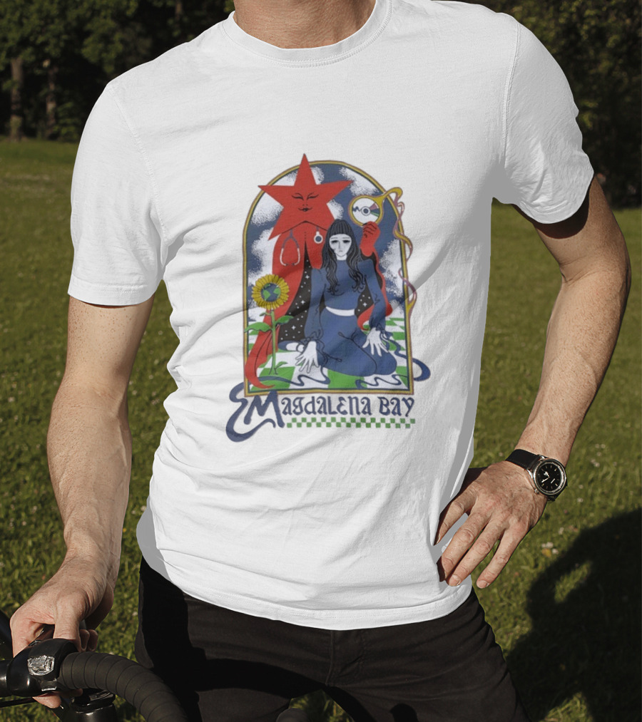 Magdalena Bay Band Psychedelic Star And Sunflower Surreal T-Shirt