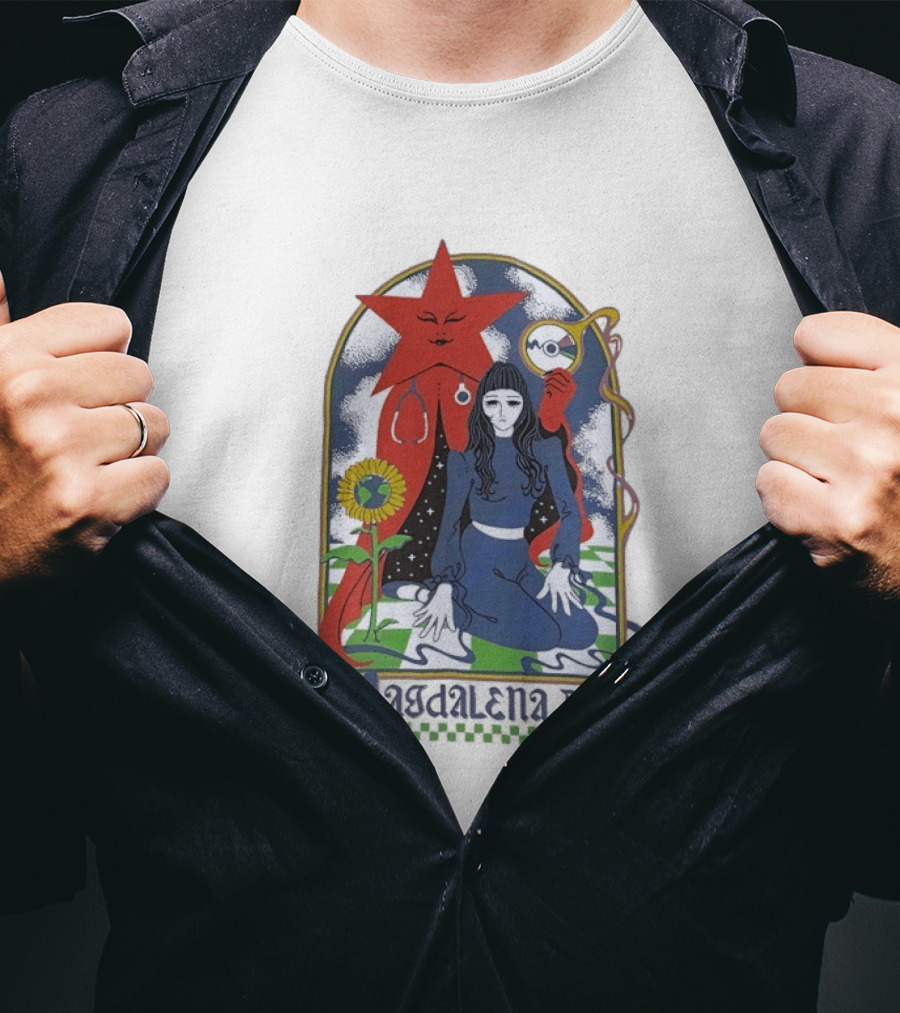 Magdalena Bay Band Psychedelic Star And Sunflower Surreal T-Shirt
