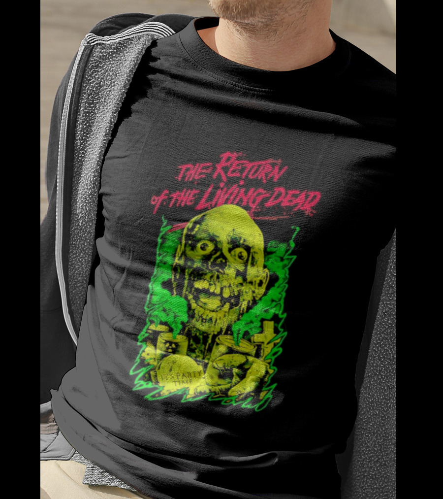 Zombie It's Party Time Return Of The Living Dead Iconic Horror T-Shirt
