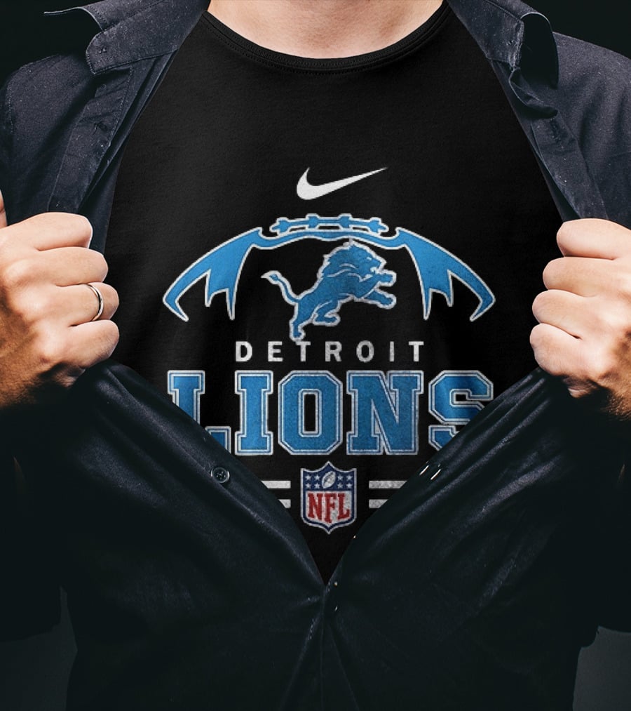 Detroit Lions Grumpy Old Caterpillar Operator NFL Nike T-Shirt