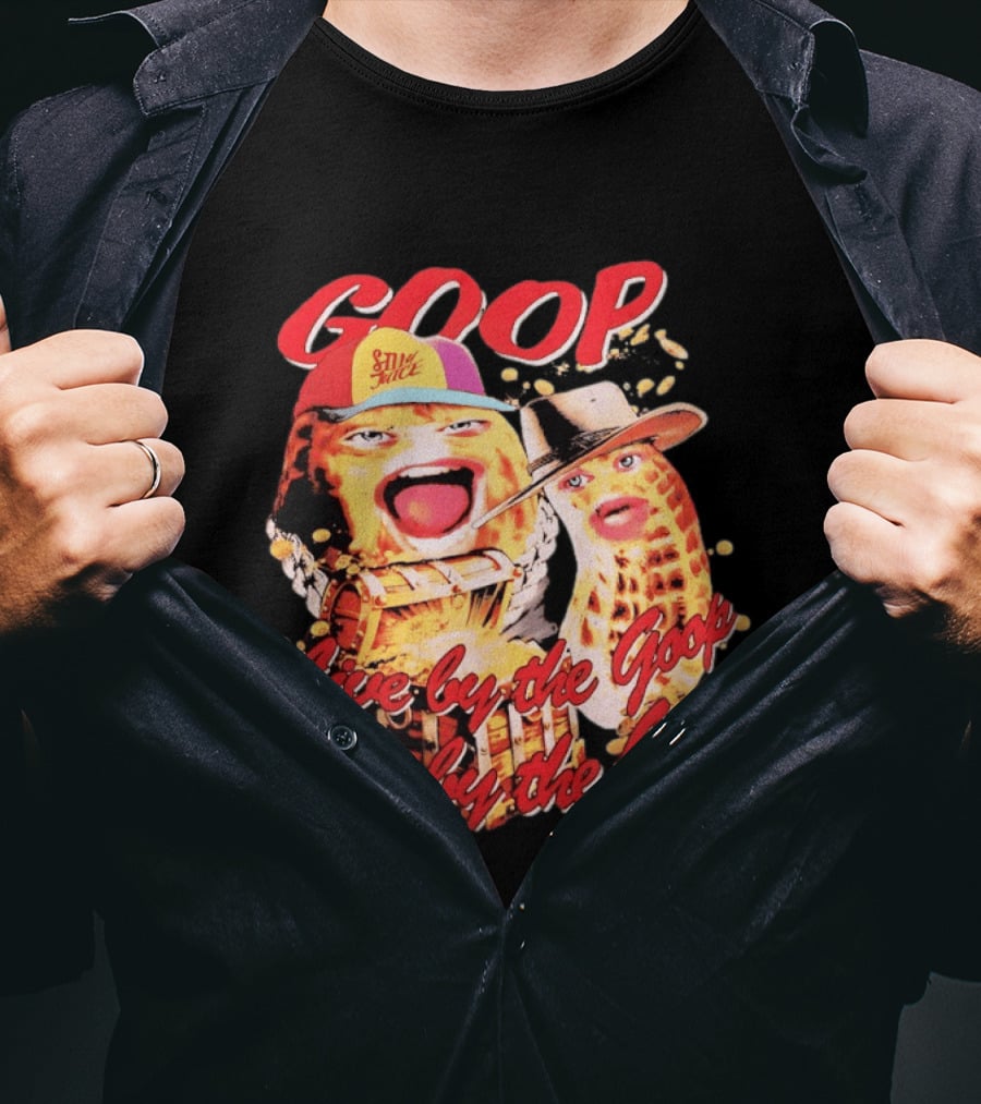 GOOP Live By The Goop Die By The Goop Peanuts Hat Drum T-Shirt