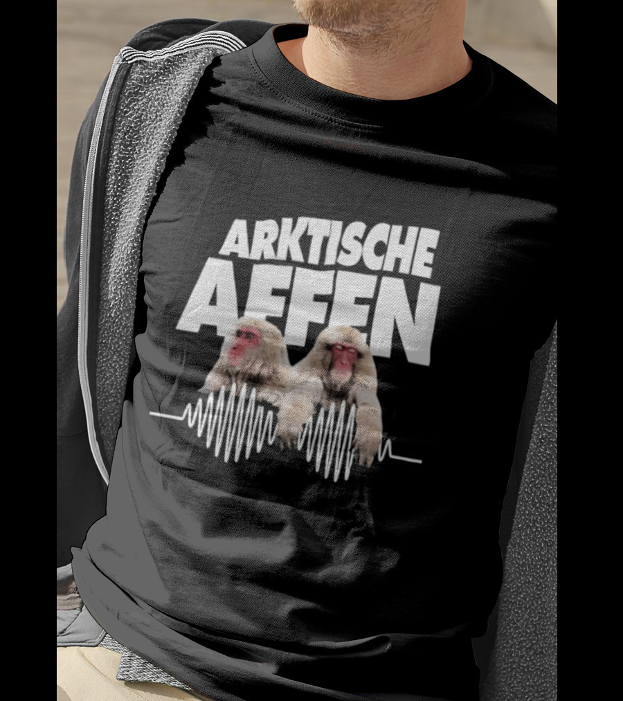 Arktische Affen Snow Monkeys Soundwave T-Shirt