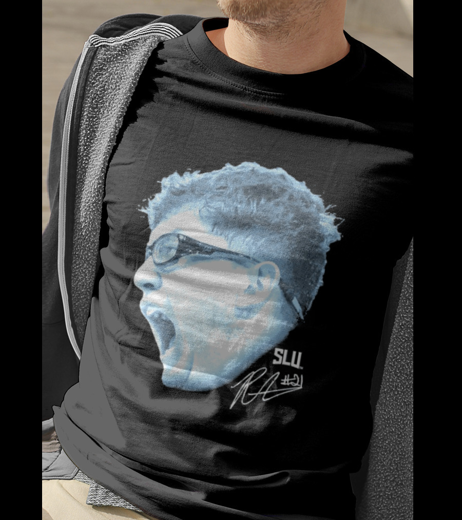 Robbie Avila Saint Louis Billikens SLU Big Head T-Shirt