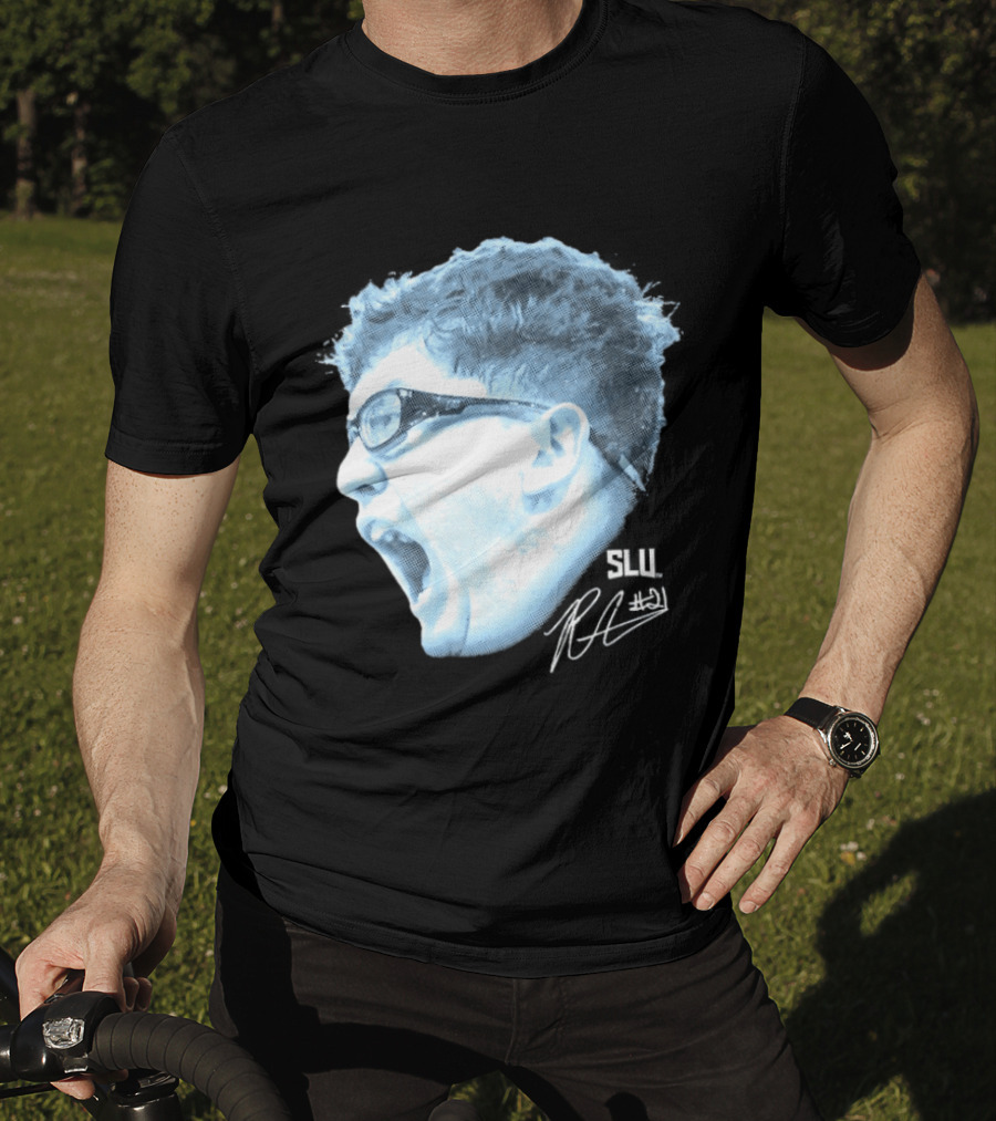 Robbie Avila Saint Louis Billikens SLU Big Head T-Shirt