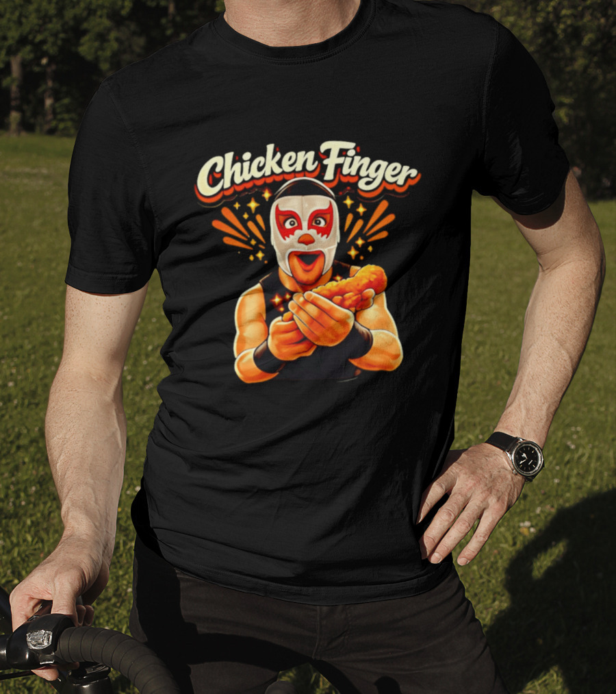Chicken Finger Wrestling Mask Surprise T-Shirt
