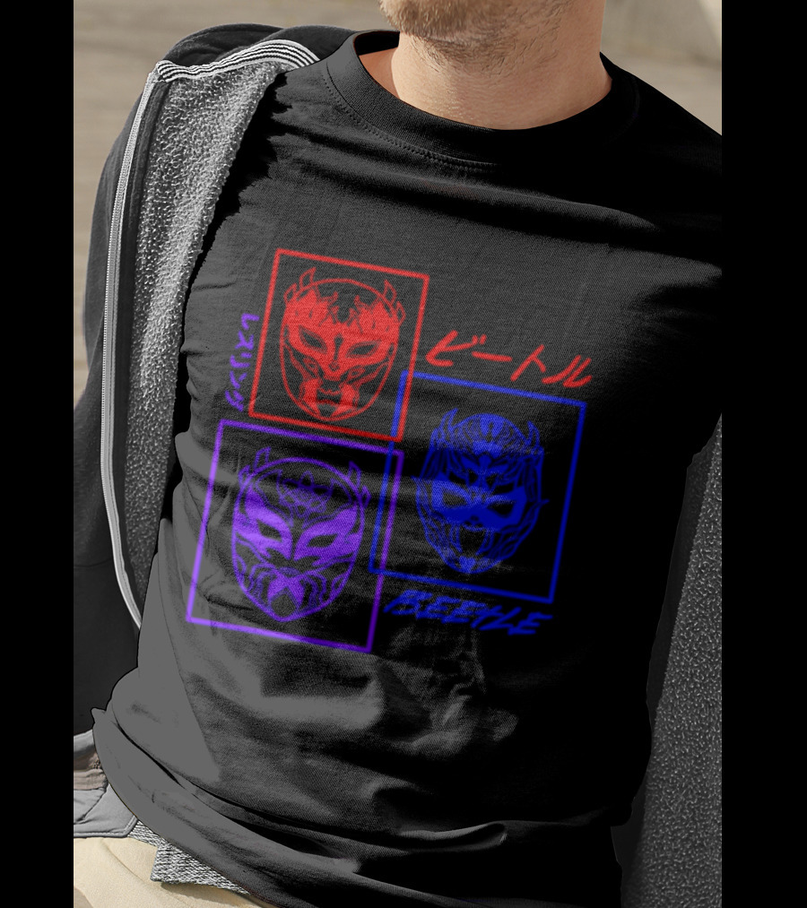 Crimson Beetle 3 Faces Of Beetle T-Shirt