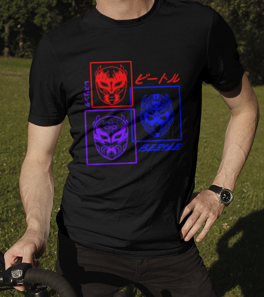 Crimson Beetle 3 Faces Of Beetle T-Shirt